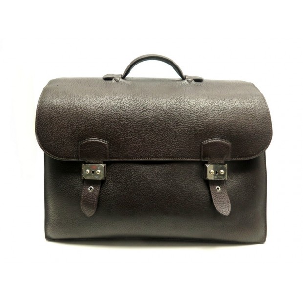 SACOCHE HERMES SAC A DEPECHES CARTABLE DOUBLE FERMOIR CLEMENCE BRIEFCASE 5900€