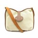 VINTAGE SAC A MAIN HERMES RODEO BANDOULIERE TOILE ET CUIR BEIGE CANVAS HANDBAG