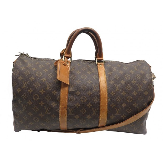 VINTAGE SAC DE VOYAGE LOUIS VUITTON KEEPALL 50 MONOGRAM BANDOULIERE BAG 2150€