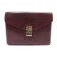 VINTAGE POCHETTE CELINE C CLASSIQUE CUIR BORDEAUX LEATHER POUCH CLUTCH 1000€