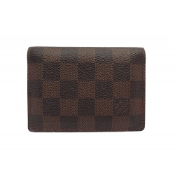 COUVERTURE DE PASSEPORT LOUIS VUITTON PORTE CARTES DAMIER EBENE CARD HOLDER 330€