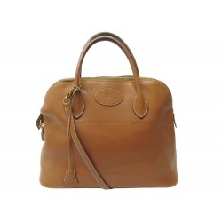 VINTAGE SAC A MAIN HERMES BOLIDE 35 BANDOULIERE CUIR COURCHEVEL GOLD BAG 6440€