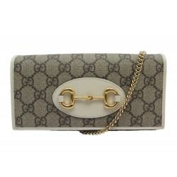 NEUF SAC A MAIN GUCCI HORSEBIT 1955 WALLET ON CHAIN TOILE GG PORTEFEUILLE 890€