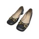 CHAUSSURES GUCCI BALLERINES HORSEBIT 645600 MORS 39.5 CUIR NOIR BOITE SHOES 750€