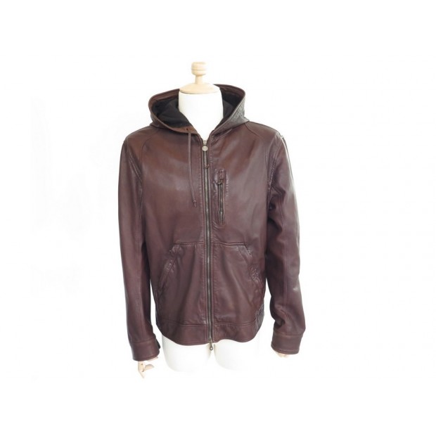 CLARK KENT BLOUSON JACKET LIMI TED EDITION XL CUIR MARRON 