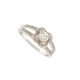 BAGUE MAUBOUSSIN SOLITAIRE CHANCE OF LOVE N2 T55 EN OR BLANC DIAMANTS RING 1695€