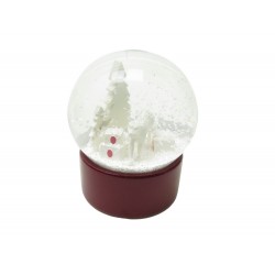 NEUF BOULE A NEIGE CARTIER PANTHERE CRCRM00047 BLANC VERRE + BOITE NEW SNOWBALL