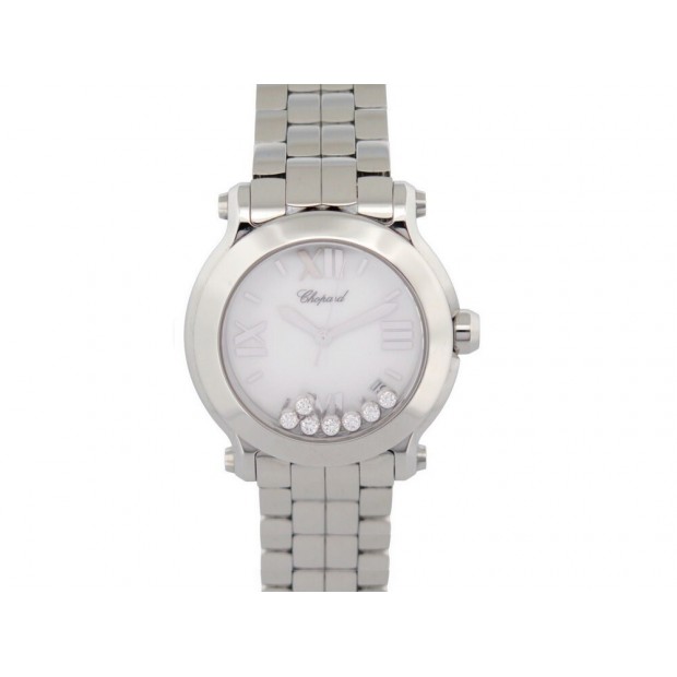 MONTRE CHOPARD HAPPY SPORT DIAMANTS 8475 35 MM QUARTZ ACIER DIAMONDS WATCH 8200€