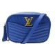 NEUF SAC A MAIN LOUIS VUITTON NEW WAVE BANDOULIERE CUIR BLEU HANDBAG PURSE 2300€