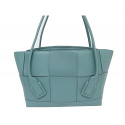 NEUF SAC A MAIN BOTTEGA VENETA ARCO 33 CUIR BLEU LEATHER HAND BAG PURSE 2950€