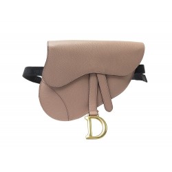 NEUF SAC A MAIN CHRISTIAN DIOR CEINTURE SADDLE EN CUIR LEATHER BELT POUCH 1150€