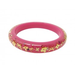 BRACELET LOUIS VUITTON INCLUSION PM MONOGRAM 18 CM RESINE ROSE STRAP RESIN 390€