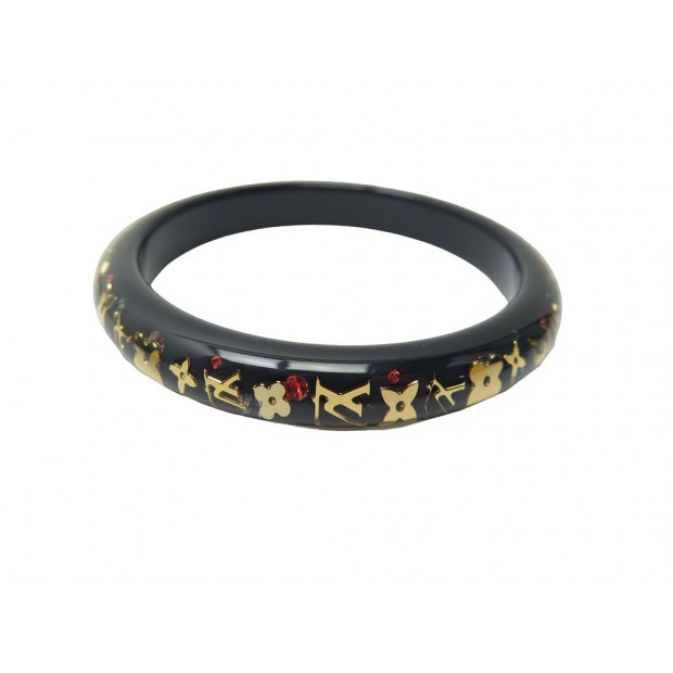 BRACELET LOUIS VUITTON INCLUSION PM MONOGRAM 18 CM RESINE NOIRE STRAP RESIN 390€