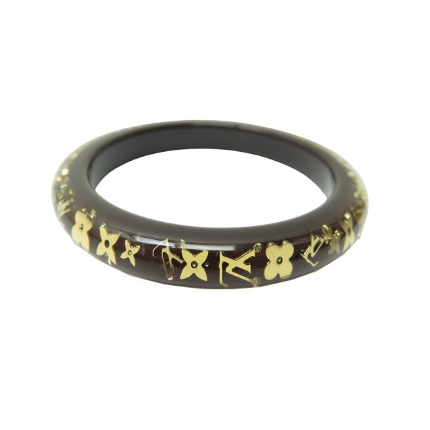 BRACELET LOUIS VUITTON INCLUSION PM MONOGRAM 18CM RESINE MARRON RESIN STRAP 390€