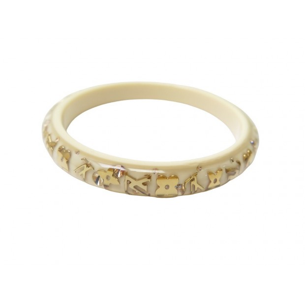 BRACELET LOUIS VUITTON INCLUSION PM MONOGRAM 18CM RESINE BEIGE STRAP RESIN 390€