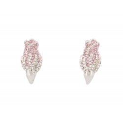 BOUCLES D'OREILLES CHRISTIAN DIOR DNA ROSE STRASS E0095DNACY METAL EARRINGS 330€