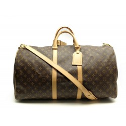 NEUF SAC DE VOYAGE LOUIS VUITTON KEEPALL 55 BANDOULIERE M41414 MONOGRAM 2200€