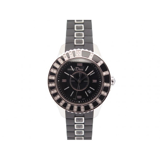 NEUF MONTRE CHRISTIAN DIOR CHRISTAL CD113115 34MM 44 DIAMANT QUARTZ WATCH 3850€