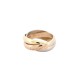 BAGUE CARTIER TRINITY PM 3 ORS CRB4086100 T51 OR JAUNE ROSE BLANC 18K RING 1230€