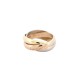 BAGUE CARTIER TRINITY PM 3 ORS CRB4086100 T51 OR JAUNE ROSE BLANC 18K RING 1230€