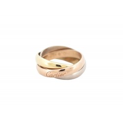 BAGUE CARTIER TRINITY PM 3 ORS CRB4086100 T51 OR JAUNE ROSE BLANC 18K RING 1230€