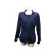 NEUF VESTE CHANEL P50965V38026 EN COTON BLEU MARINE S 36 NEW COAT JACKET 6000€