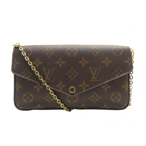 SAC A MAIN LOUIS VUITTON FELICIE M81896 TOILE MONOGRAM HANDBAG PURSE 1150€