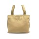 SAC A MAIN CHANEL CABAS SHOPPING LOGO CC CUIR BEIGE PORTE EPAULE HAND BAG 5800€