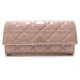 PORTEFEUILLE SAC CHRISTIAN DIOR DISCOVERY LADY CUIR VERNI VIEUX ROSE WALLET 550€