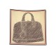 FOULARD LOUIS VUITTON SAC ALMA BAG MONOGRAM BEIGE CARRE 90 SOIE SILK SCARF 460€