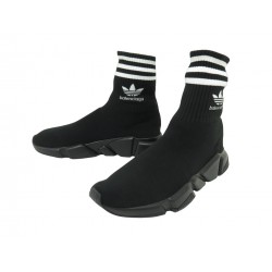 NEUF CHAUSSURES BALENCIAGA BASKETS SPEED ADIDAS 717591 42 NOIR SNEAKERS 795€