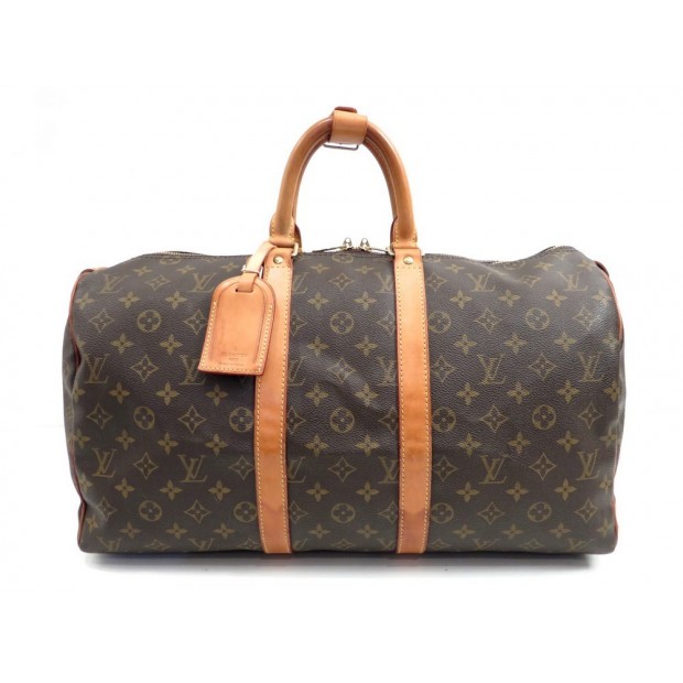 SAC DE VOYAGE A MAIN LOUIS VUITTON KEEPALL 45 TOILE MONOGRAM LV TRAVEL BAG 990€