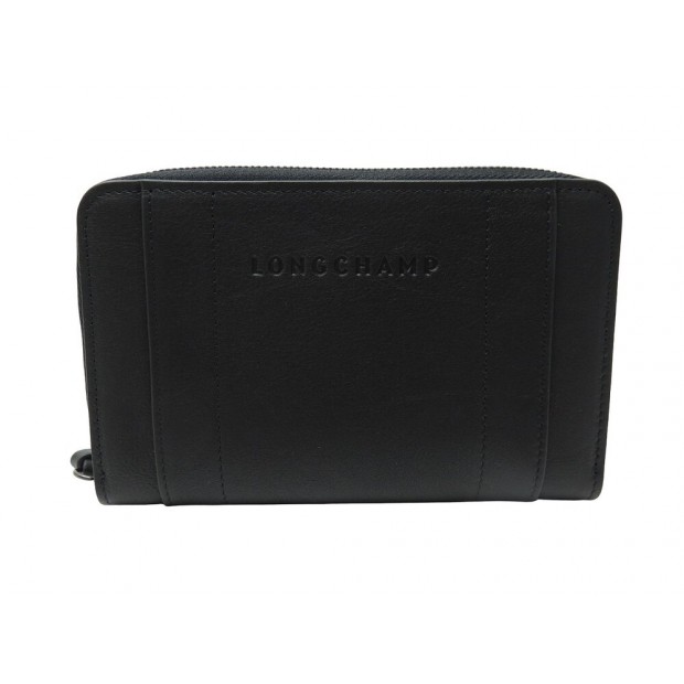 NEUF PORTEFEUILLE LONGCHAMP 3D L3622HCV001 EN CUIR NEW LEATHER WALLET 250€