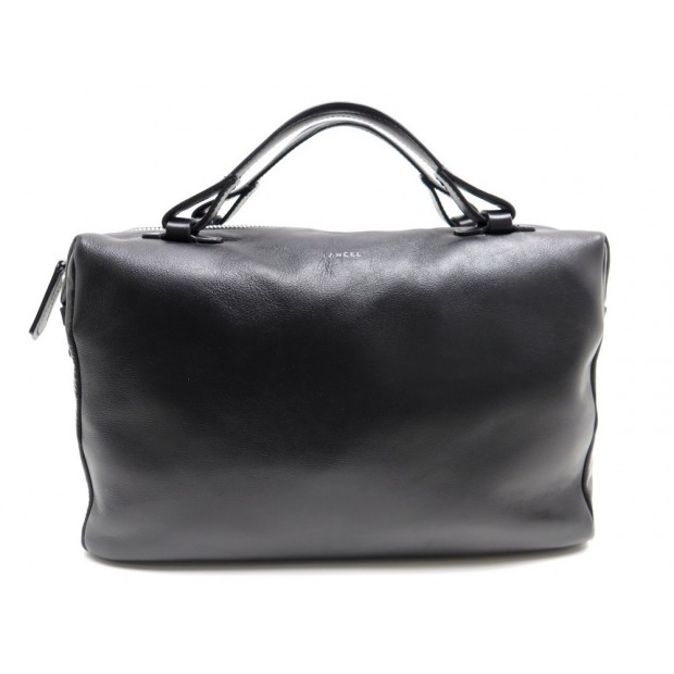 NEUF SAC DE VOYAGE LANCEL POP A0680410TU A MAIN CABINE EN CUIR NOIR BAG 695€