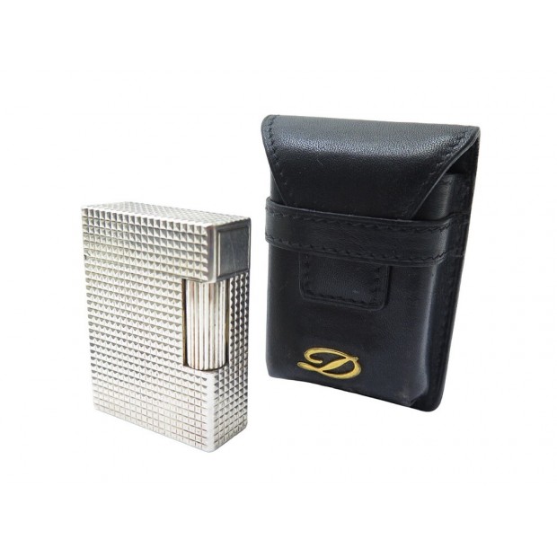 VINTAGE BRIQUET ST DUPONT LIGNE 1 EN METAL POINTE DE DIAMANT ETUI LIGHTER 1110€