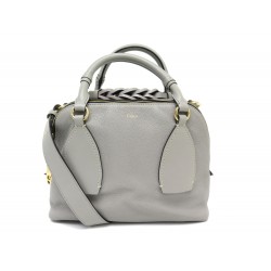 SAC A MAIN CHLOE SAC DE JOUR DARIA CHC20US360 CUIR GRAINE GRIS HAND BAG 1690€