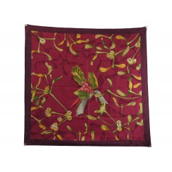 FOULARD HERMES NEIGE D'ANTAN DETAIL CARRE SOIE BROCHEE JACQUARD SILK SCARF 495€