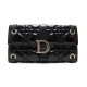 PORTEFEUILLE CHRISTIAN DIOR LADY EN CUIR NOIR VERNI MATELASSE BLACK WALLET 550€