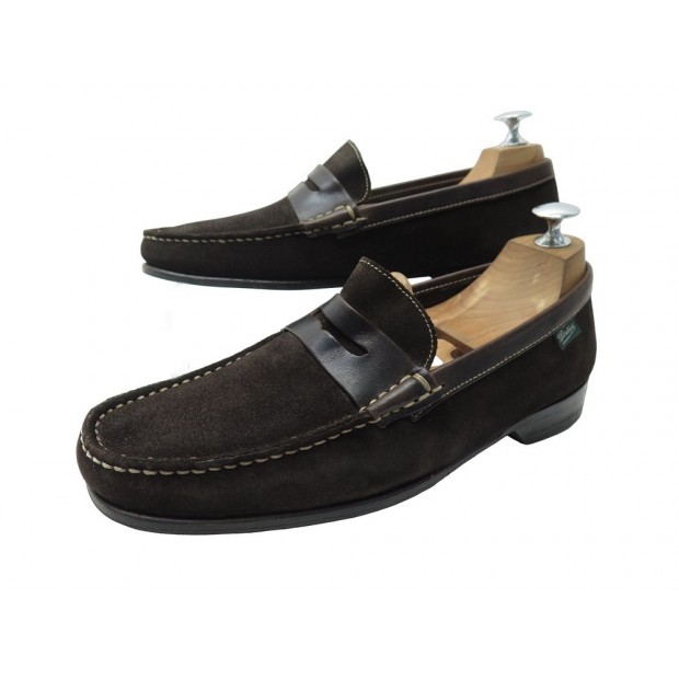 CHAUSSURES MOCASSINS PARABOOT 6 40 EN DAIM MARRON SUEDE LOAFERS SHOES 305€