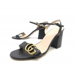 CHAUSSURES GUCCI 453379 SANDALES A TALONS DOUBLE G MARMONT 37.5 IT 38.5 FR 695€