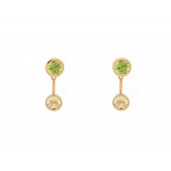 NEUF BOUCLES D'OREILLES POIRAY LOLITA 847105/CS EN OR 18K PERIDOT EARRINGS 1570€