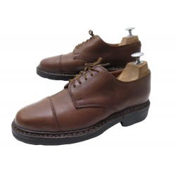 CHAUSSURES PARABOOT DERBY AZAY GRIFF 39 EN CUIR MARRON BROWN LEATHER SHOES 430€