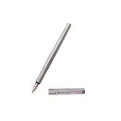 STYLO MONTBLANC PLUME NOBLESSE SLIM INE 2120 ACIER STEEL FOUNTAIN PEN 550€