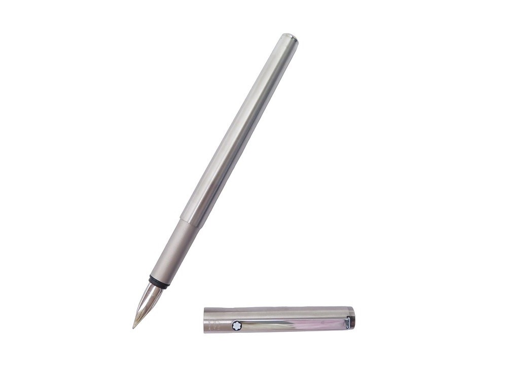 stylo montblanc plume noblesse slim ine 2120 acier
