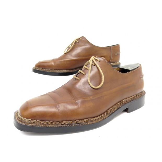 CHAUSSURES STEFANOBI BERLUTI RICHELIEU ONE CUT 9 43 CUIR COUSU NORVEGIEN SHOES