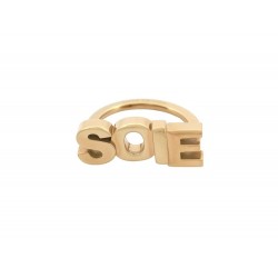 NEUF ANNEAU DE CARRE FOULARD HERMES SOIE EN METAL DORE GOLDEN SCARF RING 190€