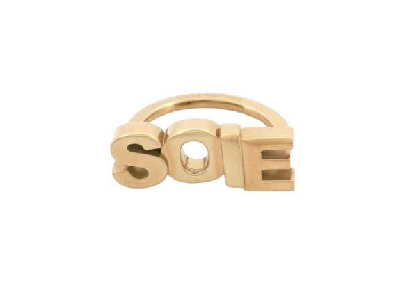 anneau de carre foulard hermes soie en metal dore