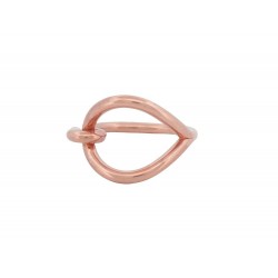 ANNEAU DE FOULARD HERMES JUMBO XL PLAQUE OR ROSE PINK GOLD SCARF RING 225€