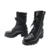CHAUSSURES BOTTINES CHRISTIAN DIOR D-LEADER CUIR CANNAGE 39.5 NOIR BOOTS 1590€