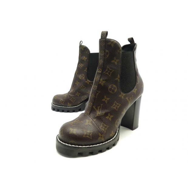 NEUF CHAUSSURES LOUIS VUITTON BOTTINES STAR TRAIL MONOGRAM 41IT 42FR BOOTS 1290€